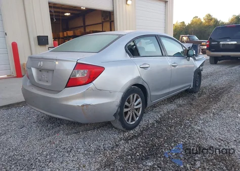 2012 Honda Civic Ex from USA, damaged, VIN 2HGFB2F86CH522596
